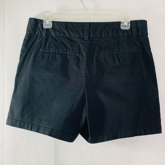 LOFT Shorts Women 6 Black The Riviera Short Side Slit 5" Inseam Preppy Vacation - Picture 2 of 10